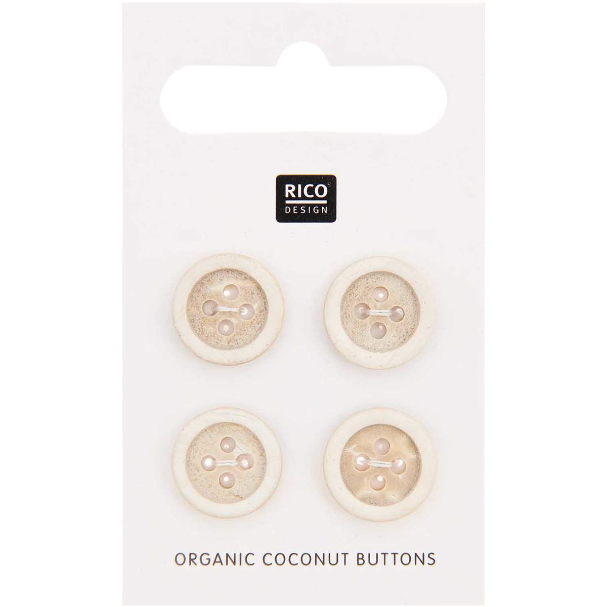 Boutons de Noix de Coco 4 pcs 13mm